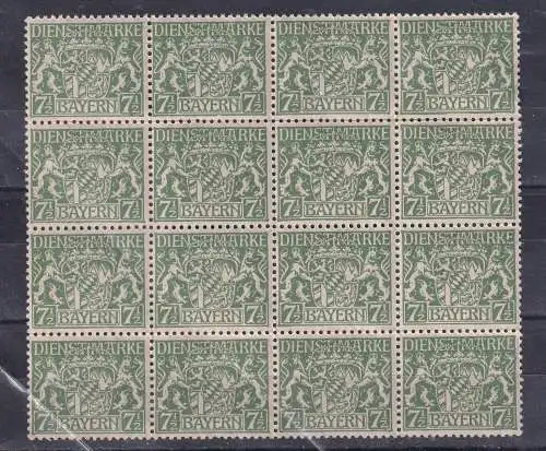 Altdeutschland Bayern Dienstmarken  Nr 18 Falz / Gummimängel / *