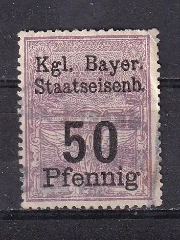 Altdeutschland Bayern  Nr Staatseisenbahn Pf 50 Gestempelt (Posten)