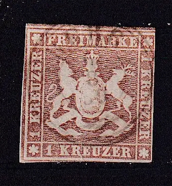 Altd. Württemberg  Nr 6 Gestempelt (Posten)