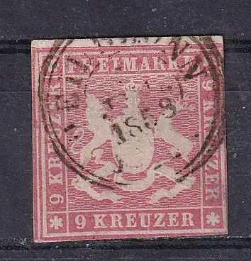 Altd. Württemberg  Nr 9 Gestempelt (Posten)