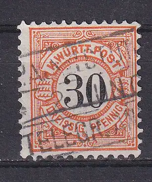 Altd. Württemberg  Nr 61 Gestempelt (Posten)