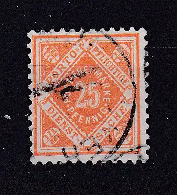 Altd. Württemberg Dienstmarken  Nr 117 Gestempelt (Posten)