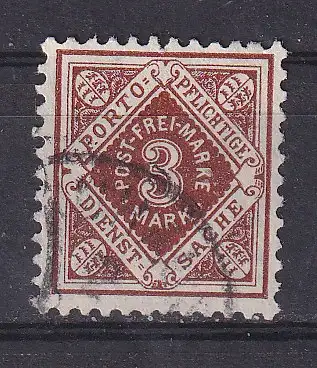 Altd. Württemberg Dienstmarken  Nr 113 Gestempelt (Posten)