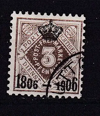 Altd. Württemberg Dienstmarken  Nr 108 Gestempelt (Posten)