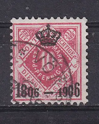 Altd. Württemberg Dienstmarken  Nr 110 Gestempelt (Posten)