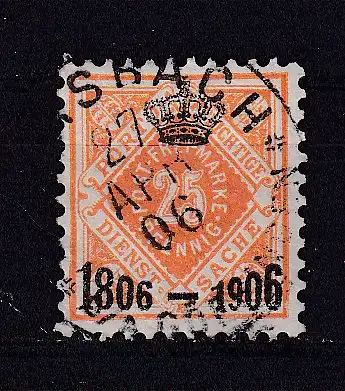 Altd. Württemberg Dienstmarken  Nr 111 Gestempelt (Posten)