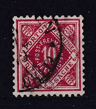 Altd. Württemberg Dienstmarken  Nr 115 Gestempelt (Posten)