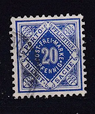 Altd. Württemberg Dienstmarken  Nr 116 Gestempelt (Posten)