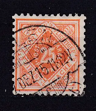 Altd. Württemberg Dienstmarken  Nr 117 Gestempelt (Posten)