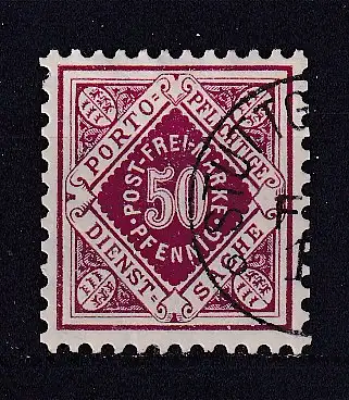 Altd. Württemberg Dienstmarken  Nr 118 Gestempelt (Posten)