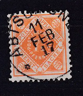 Altd. Württemberg Dienstmarken  Nr 120 Gestempelt (Posten)