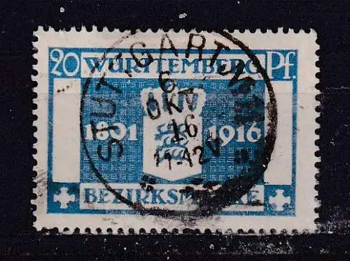 Altd. Württemberg Dienstmarken  Nr 127 Gestempelt (Posten)