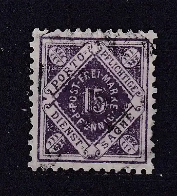 Altd. Württemberg Dienstmarken  Nr 131 Gestempelt (Posten)