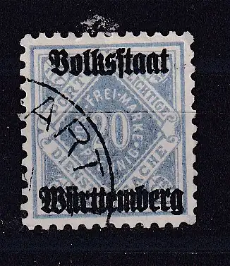 Altd. Württemberg Dienstmarken  Nr 140 Gestempelt (Posten)