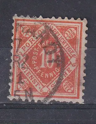 Altd. Württemberg Dienstmarken  Nr 150 Gestempelt (Posten)