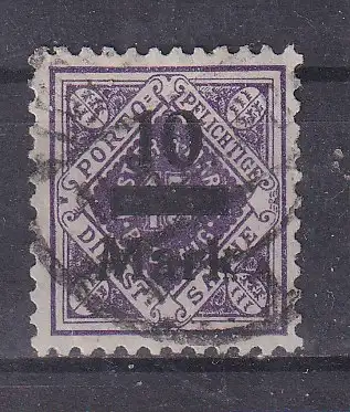 Altd. Württemberg Dienstmarken  Nr 160 Gestempelt (Posten)