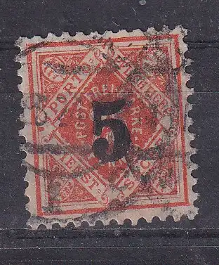 Altd. Württemberg Dienstmarken  Nr 184 Gestempelt (Posten)