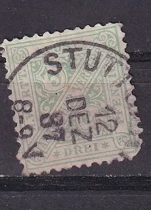 Altd. Württemberg Dienstmarken  Nr 201 Gestempelt (Posten)