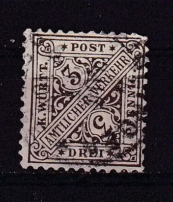 Altd. Württemberg Dienstmarken  Nr 208 Gestempelt (Posten)
