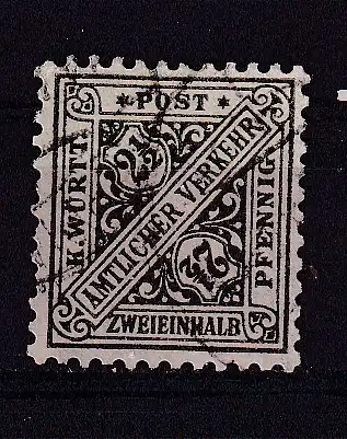 Altd. Württemberg Dienstmarken  Nr 134 Gestempelt (Posten)