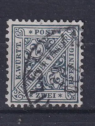 Altd. Württemberg Dienstmarken  Nr 214 Gestempelt (Posten)