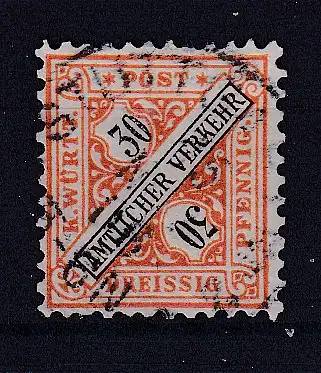 Altd. Württemberg Dienstmarken  Nr 215 Gestempelt (Posten)