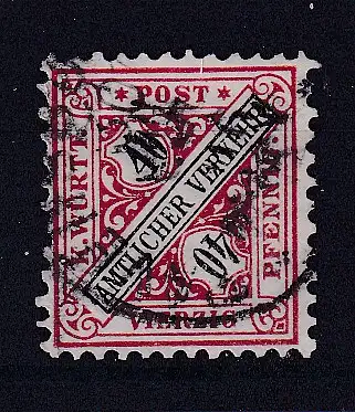 Altd. Württemberg Dienstmarken  Nr 216 Gestempelt (Posten)