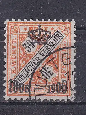 Altd. Württemberg Dienstmarken  Nr 223 Gestempelt (Posten)