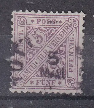 Altd. Württemberg Dienstmarken  Nr 228 Gestempelt (Posten)