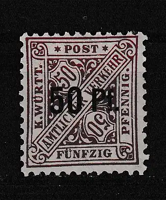 Altd. Württemberg Dienstmarken  Nr 255 Gestempelt (Posten)