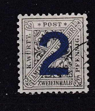 Altd. Württemberg Dienstmarken  Nr 257 Gestempelt (Posten)