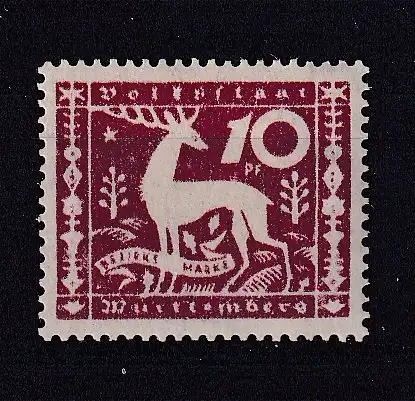 Altd. Württemberg Dienstmarken  Nr 144 Falz / Gummimängel / *