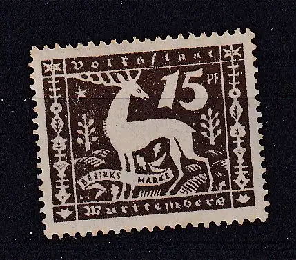 Altd. Württemberg Dienstmarken  Nr 145 Falz / Gummimängel / *