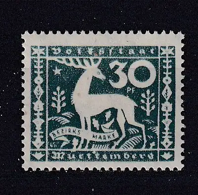 Altd. Württemberg Dienstmarken  Nr 147 Falz / Gummimängel / *