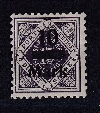 Altd. Württemberg Dienstmarken  Nr 160 Falz / Gummimängel / *