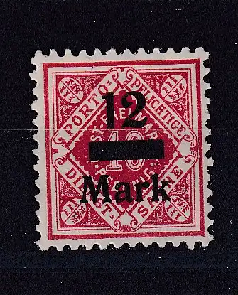 Altd. Württemberg Dienstmarken  Nr 161 Falz / Gummimängel / *