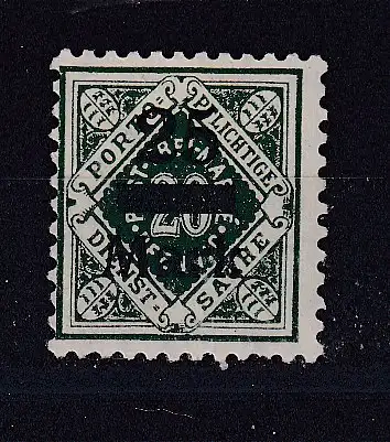 Altd. Württemberg Dienstmarken  Nr 163 Falz / Gummimängel / *