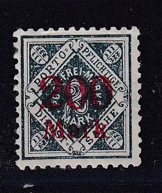 Altd. Württemberg Dienstmarken  Nr 168 Falz / Gummimängel / *