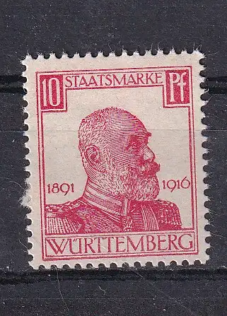 Altd. Württemberg Dienstmarken  Nr 243 Falz / Gummimängel / *