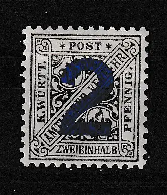Altd. Württemberg Dienstmarken  Nr 257 Falz / Gummimängel / *