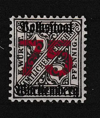 Altd. Württemberg Dienstmarken  Nr 271 Falz / Gummimängel / *