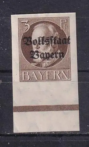 Altdeutschland Bayern  Nr B 116 Falz / Gummimängel / *