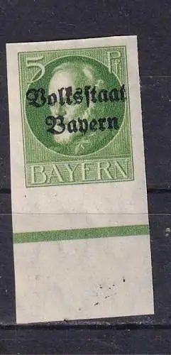 Altdeutschland Bayern  Nr B 117 Falz / Gummimängel / *