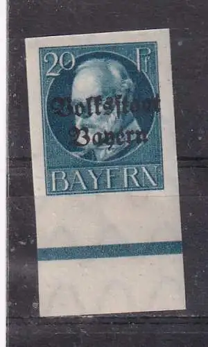 Altdeutschland Bayern  Nr B 121 Falz / Gummimängel / *