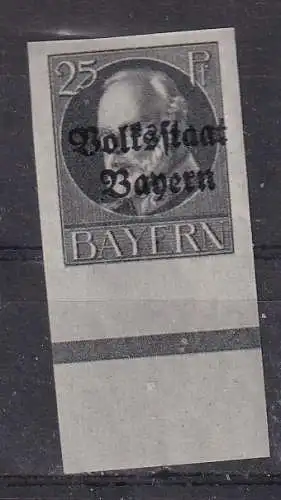 Altdeutschland Bayern  Nr B 122 Falz / Gummimängel / *