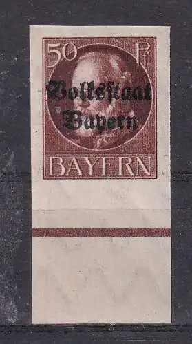 Altdeutschland Bayern  Nr B 125 Falz / Gummimängel / *