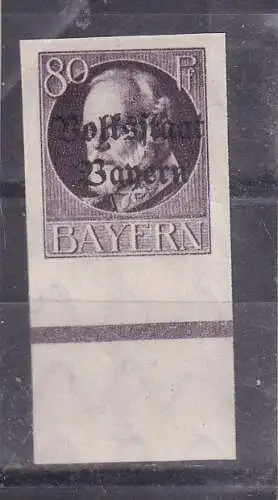 Altdeutschland Bayern  Nr B 127 Falz / Gummimängel / *