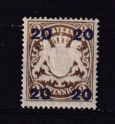 Altdeutschland Bayern  Nr 177 Falz / Gummimängel / *