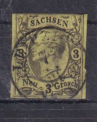 Altdeutschl. Sachsen  Nr 13 Gestempelt (Posten)