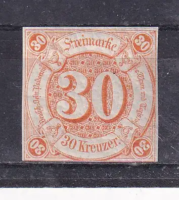 Altd. Thurn u. Taxis  Nr 25 Falz / Gummimängel / *